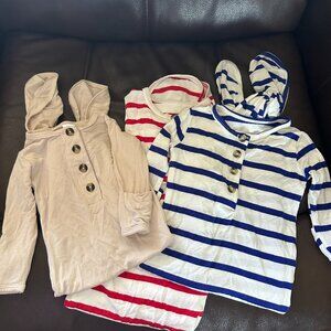 Lou Lou newborn knotted gowns